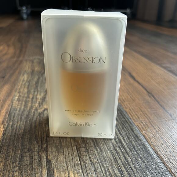 Vintage Calvin Klein SHEER OBSESSION 1.7oz / 50ml EDP Spray Rare New in Box